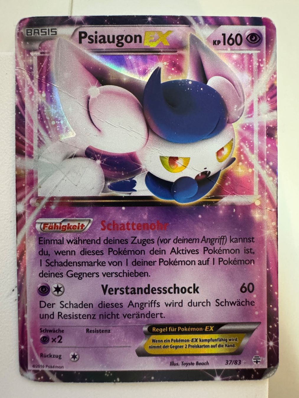 Pokémon Sammelbilder & Trading cards: Psiaugon EX | 37/83 | Pokémon TCG – Gebraucht aus Bassersdorf von ero_9zp9