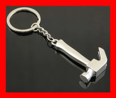Schlüsselanhänger Hammer Werkzeug Tool Bau Zimmermann Nagel
