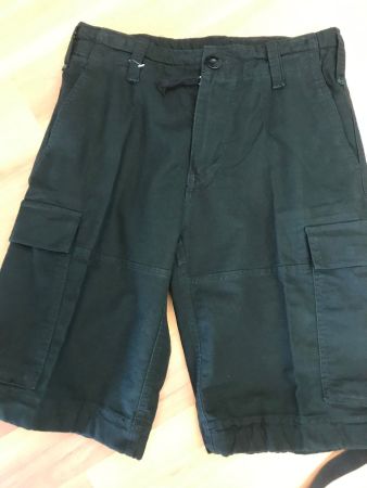 Cargo Bermuda, 100% BW, black, Gr.XL/52-54