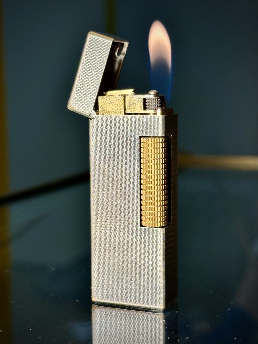 Dunhill Feuerzeuge: Dunhill Rollagas Silver & Gold – Gebraucht aus Zürich von RatsTreasure 1