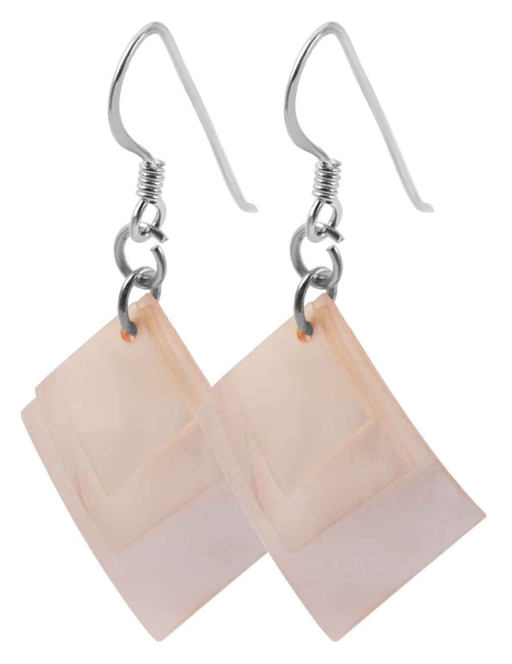 Boucles d'oreille: Ohrhänger "Petra" mit Perlmuttelementen, rosa 925 Silber – Neuf avec emballage d'origine à Heiligkreuzsteinach par schmucktime 2