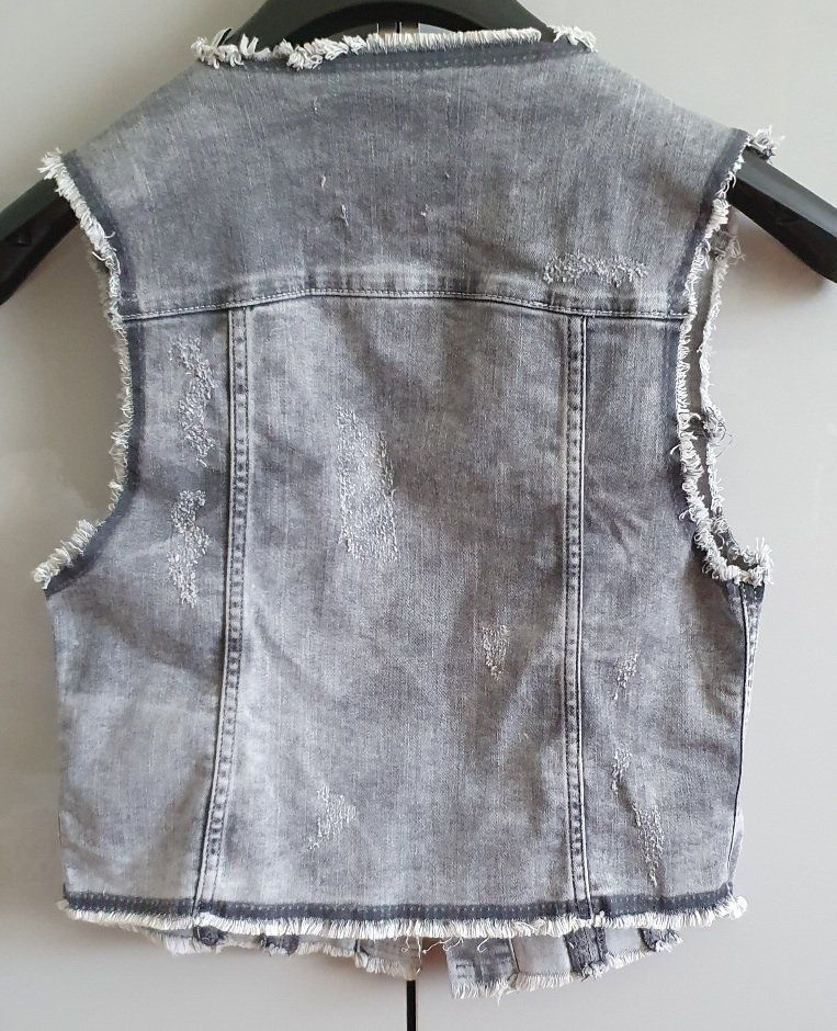 Rich & Royal Gilet & Giacche senza maniche: Jeansweste Farbe Hellgrau, Gr. S – Nuovo (secondo la descrizione) da Unterentfelden venduto da LookoutMt 1