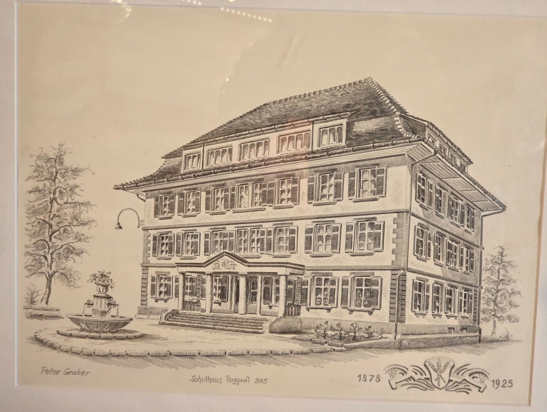 Dipinti: Schulhaus Roggwil,Bleistiftzeichnung – Usato da Rohrbach venduto da lod_m58r 1