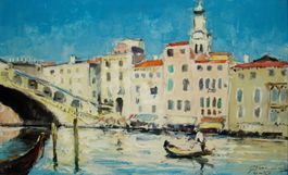 Gerhard Cohn Roemers (1900-1965) Ponte Del Rialto in Venedig