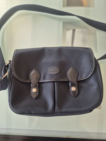 Sac bandoulière Longchamp noir vintage 