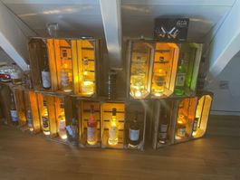Beleuchtetes Flaschen Gestell Whisky