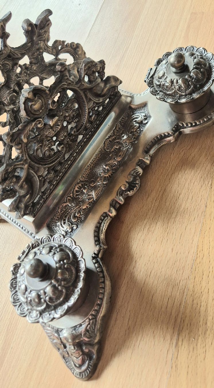 Altro in Antiquarato & Arte: Schreibtisch Tintenfass Briefhalter – Usato da Moutier venduto da Maria1704 2