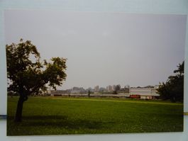 Foto SBB Re 4/4" mit DB Wagen Zürich- München Gossau 15.6.92
