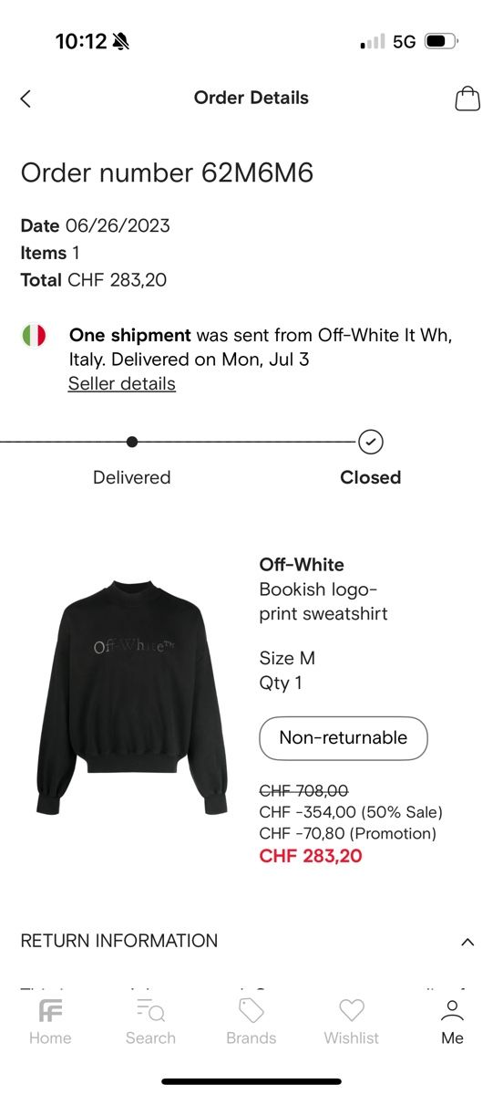 Off-White Maglioni & Felpe: Off white sweatshirt M new – Nuovo e nell'imballaggio originale da Giubiasco venduto da Darkemperor 1