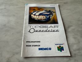 ANLEITUNG FÜR TOP GEAR OVERDRIVE NINTENDO 64