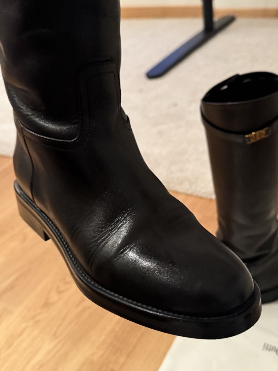 Massimo Dutti Scarpe da donna: Massimo Dutti Lederstiefel, Schwarz, Grösse  38 – Nuovo (secondo la descrizione) da Zürich venduto da and_5bzx 2