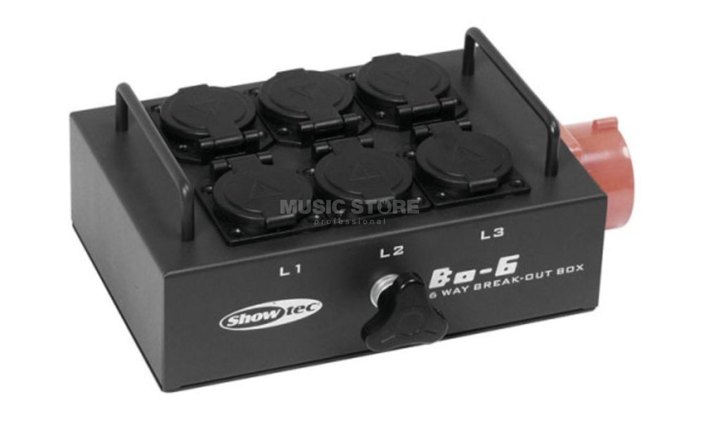 Showtec BO6 PG Breakout Box Schuko (Neu und originalverpackt) in ...