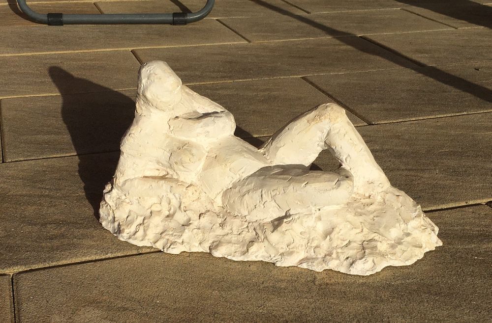 Femme lascive plâtre 1991, travail d’études d’art | Kaufen auf Ricardo