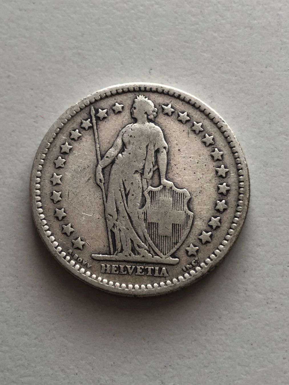 Alle Münzen: 2 Fr. 1904 – Gebraucht aus Schötz von Odpa 1