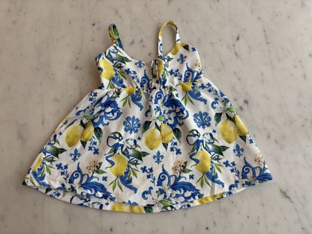 Sommerliches Zitronen-Kleid für Mädchen🍋