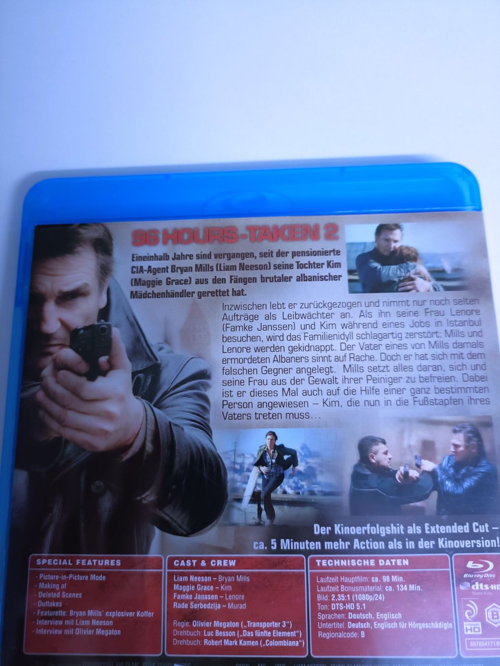 Tutti i DVDs: 96 Hours - Taken 2 (Extended Cut) - Liam Neeson Blu-Ray – Usato da Köniz venduto da Movieportal007 1