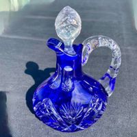 Vintage: sehr exquisite Likörflasche aus Bleikristall