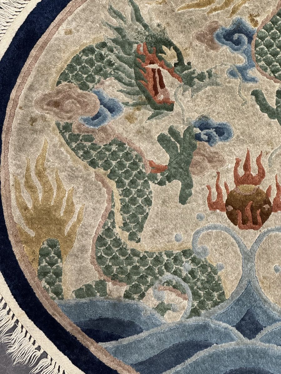 Tappeti: Runder chinesischer Teppich mit Drachenmotiv – Usato da Liestal venduto da nani054 2