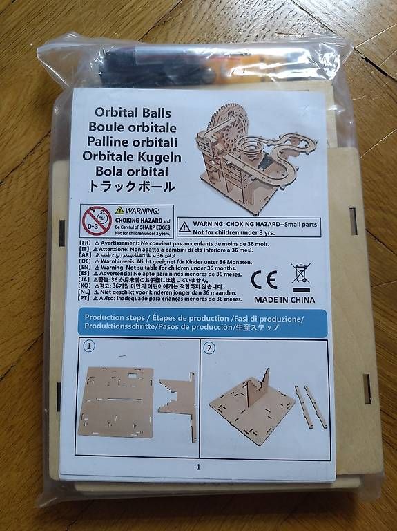 Modellbausätze & Standmodelle: Holzmodell Kugelbahn mit Motor – Neu und originalverpackt aus Wohlen AG von gnabbr 1