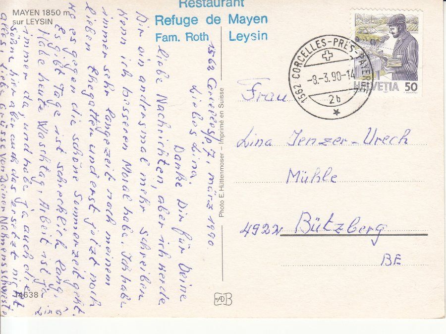 Ansichtskarten: Mayen 1990 – Gebraucht aus Bürglen TG von StampGraf 1