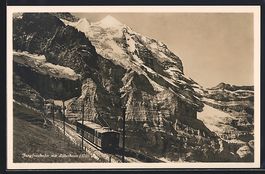 AK Jungfraubahn mit Silberhorn