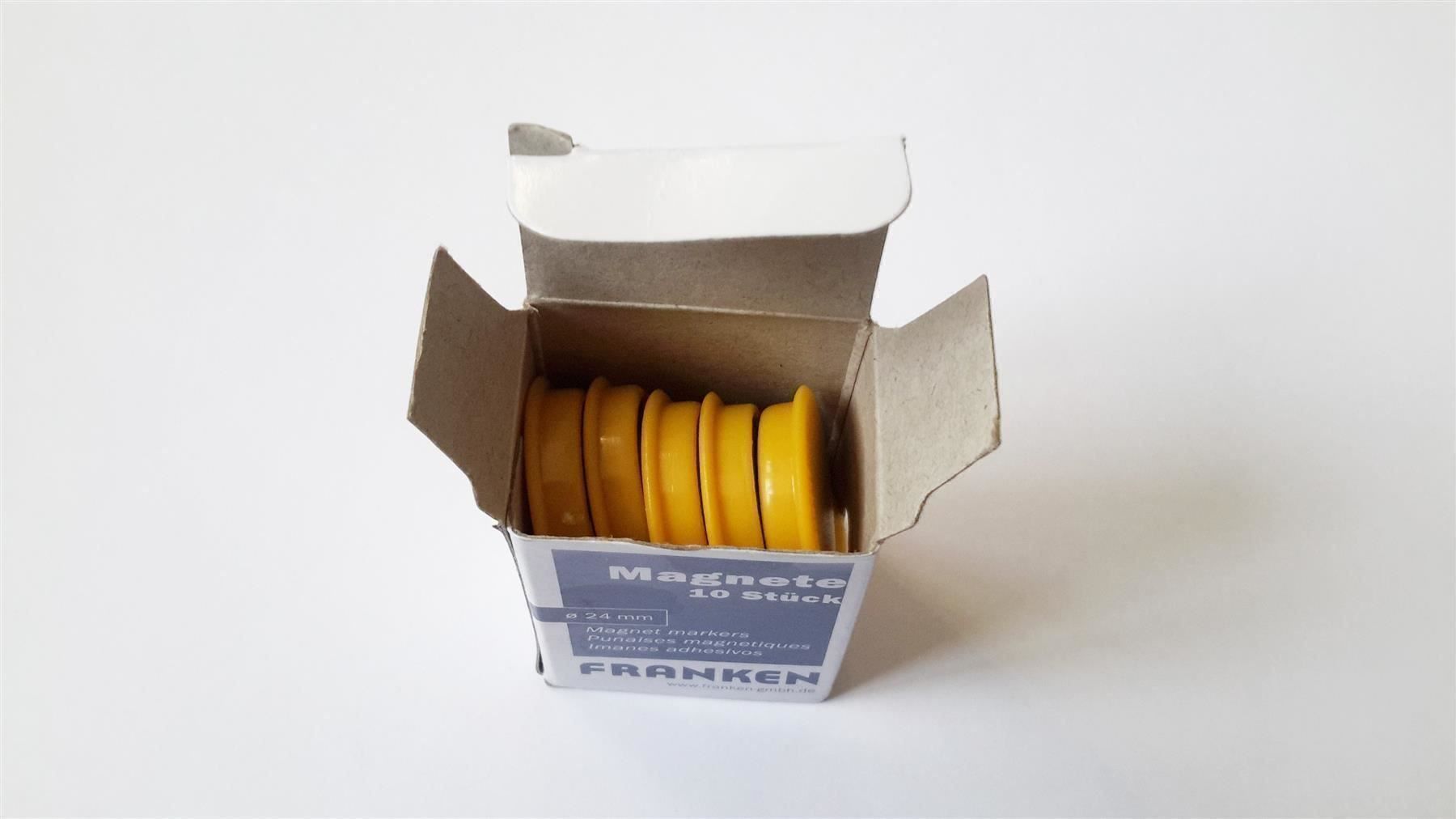 Calamite: Magnete 10 Stück, 24 mm, gelb – Nuovo e nell'imballaggio originale da St. Gallen venduto da cointec 7