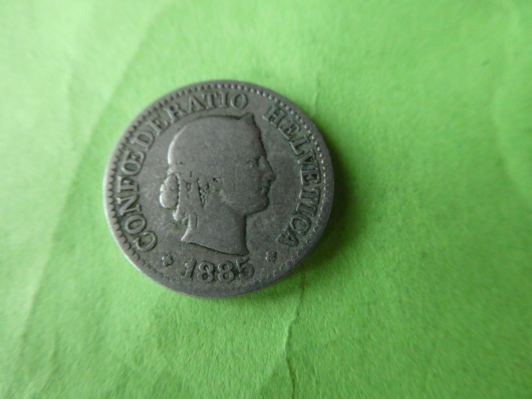 Tutti le monete: Schweiz 1885, 10 Rappen – Usato da Hinterforst venduto da Rohusri