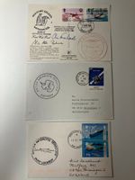 1985-2004, 3 vers. Belege, British Antartic Territory