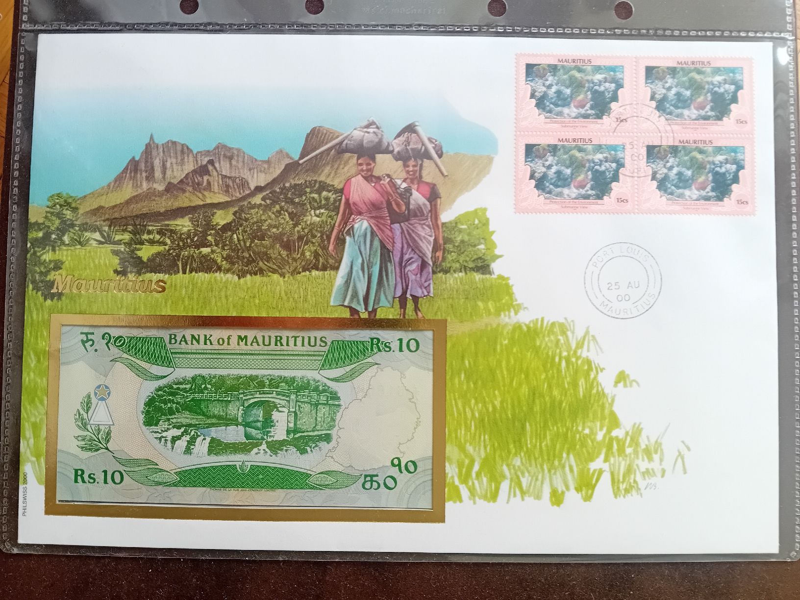 Banknoten: Banknotenbrief Mauritius – Neu (gemäss Beschreibung) aus Muralto von Alex1912