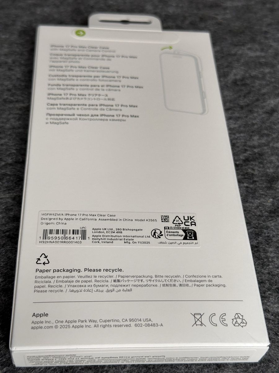 Apple Telefoni cellulari / Smartphones: Apple Clear Case iPhone 17 Pro Max NEU/OVP – Nuovo e nell'imballaggio originale da Bremgarten AG venduto da vom_ss66 9