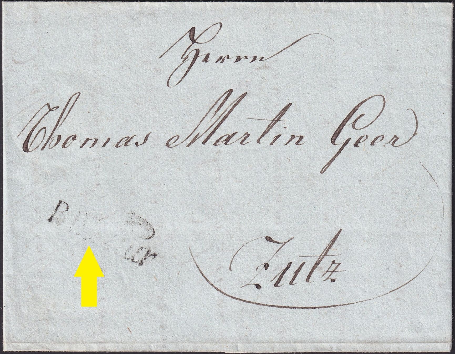 Tutti i francobolli: 1817, "BB. CHUR", wunderschöner Vorphila-Brief nach ZUTZ – Usato da Sursee venduto da Luzernerraute