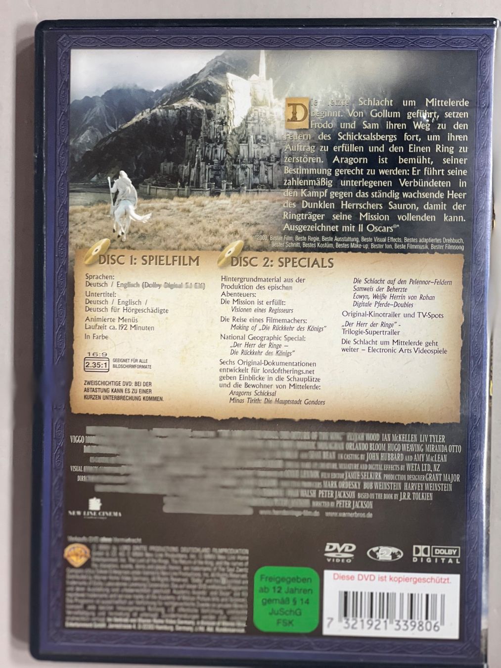 Tous les DVDs: Herr der Ringe Trilogie Bonus 8x – D'occasion à Muri b. Bern par AdidasCollector 6