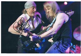 Deep Purple Roger Glover & Steve Morse Autogramm Foto 20x30c