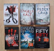 6x Thriller, Bücherpaket, gemischt