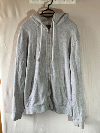 Strickjacke mit Kapuze, Sweatjacke von H&M Gr. L