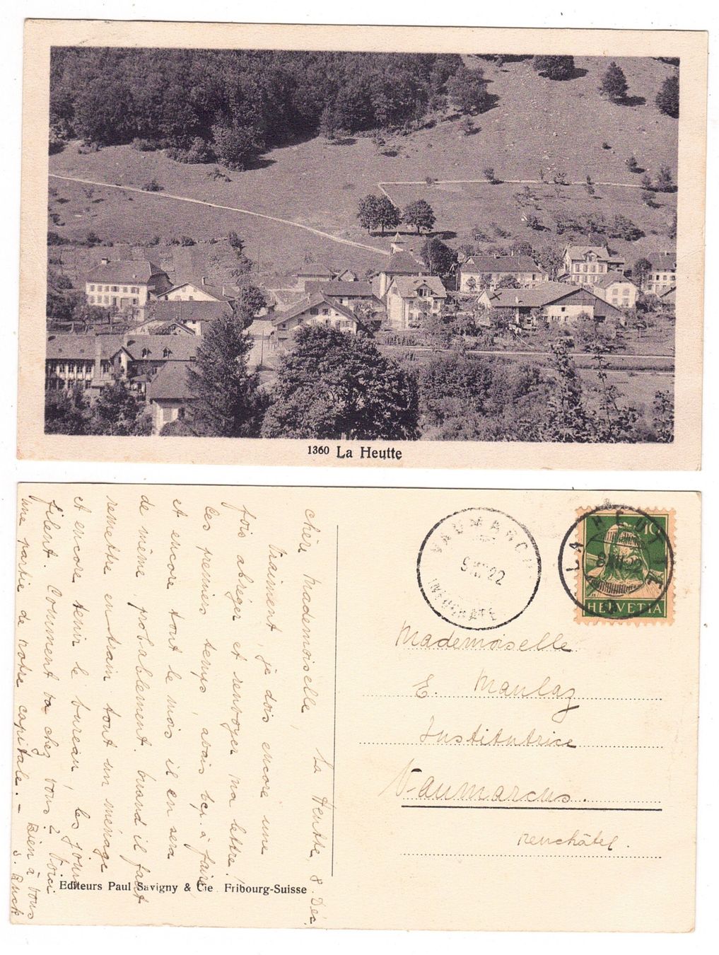 Cartes postales: La Heutte – D'occasion à La Tour-de-Peilz par amjust