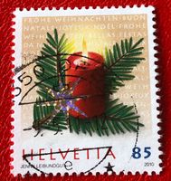 Nr.1373  Kerze 2010 mit Stempel   