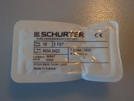 Sicherungen SCHURTER FST 3.15A 250V 10 Stk neu