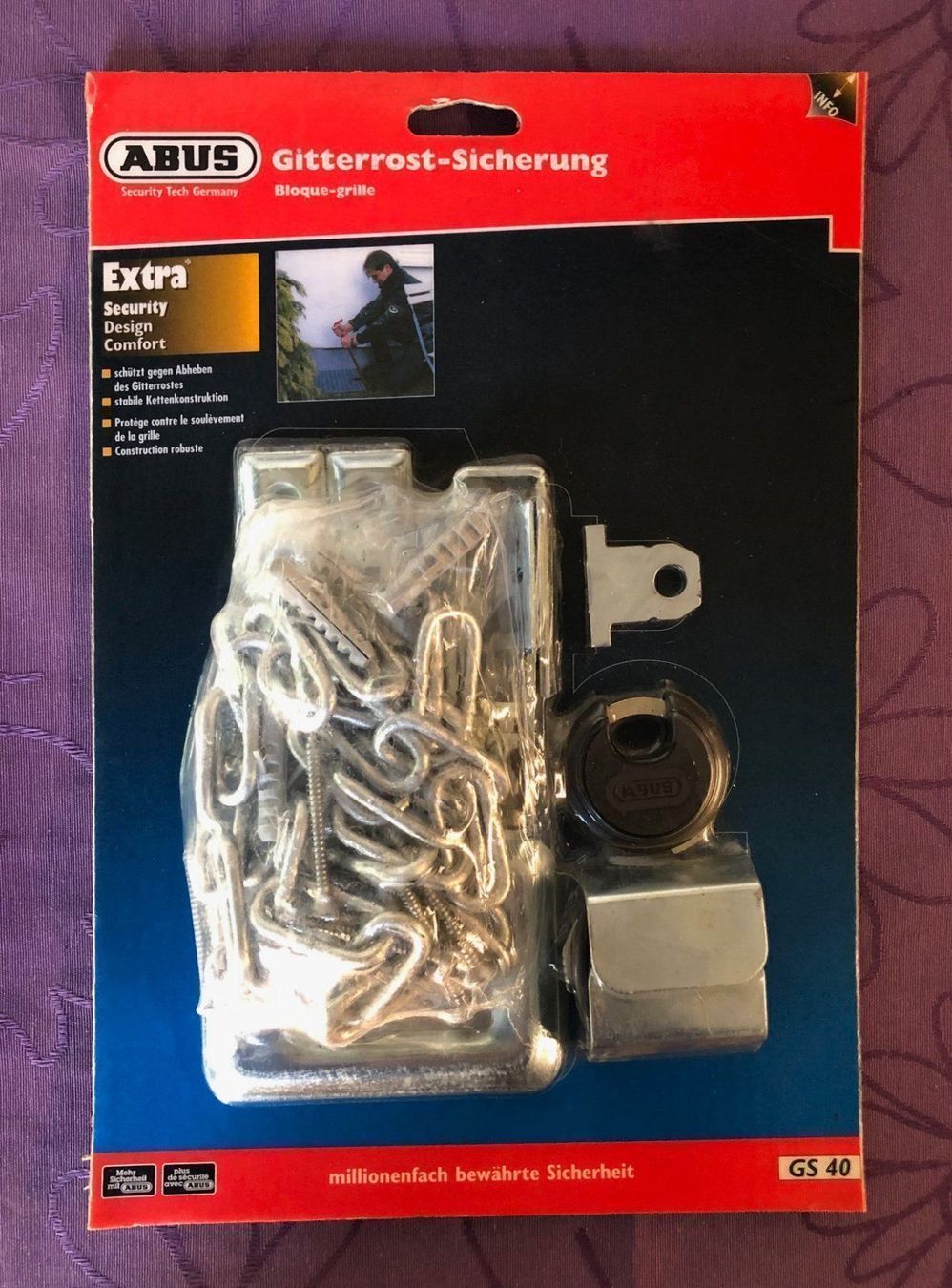 Griglie e Inferriate: ABUS Gitterrostsicherung GS40 – Nuovo e nell'imballaggio originale da Buchs SG venduto da Handyman77