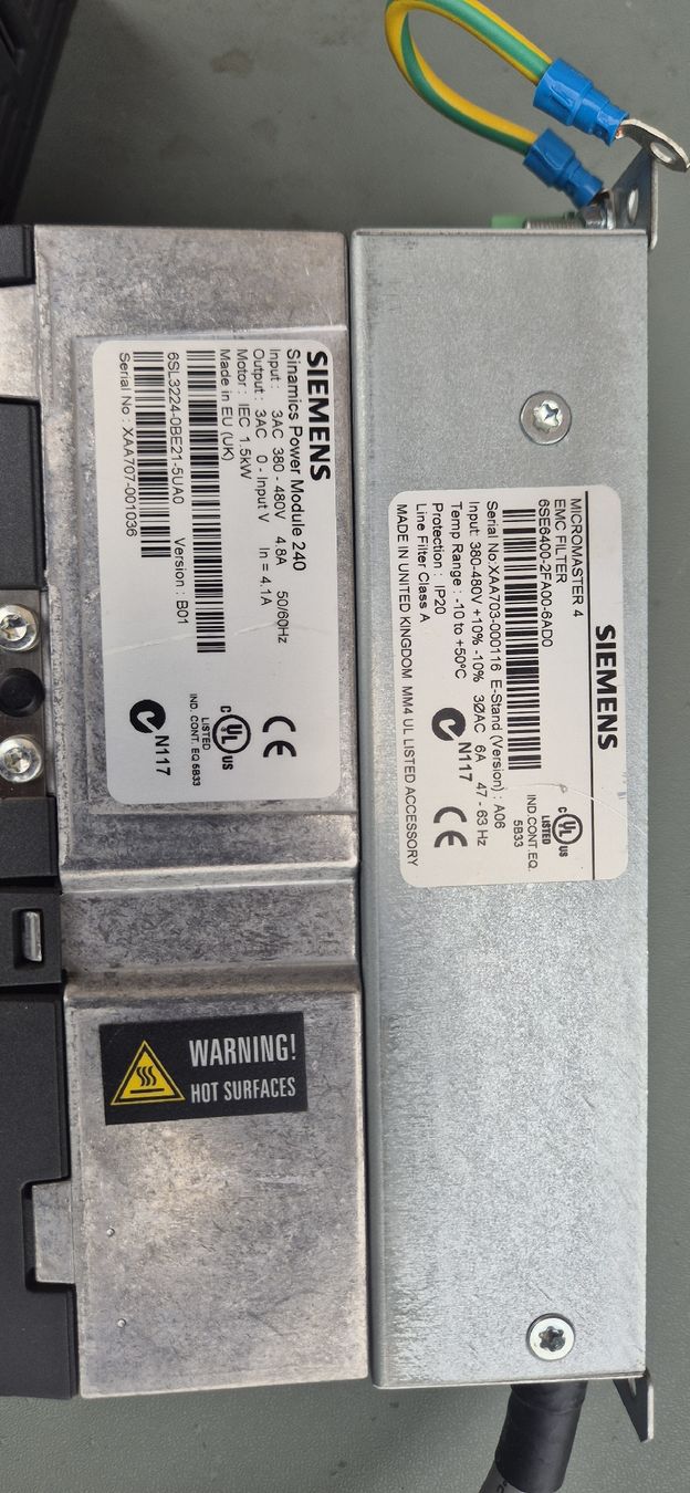 Siemens Convertitori: SIEMENS SINAMICS MODELE 240 1,5kW – Usato da Berlens venduto da ETE68 2