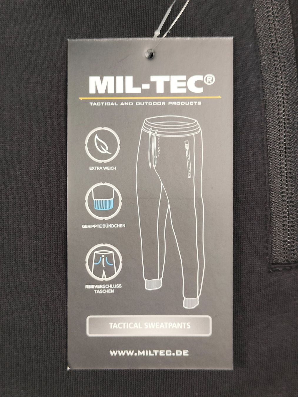 Uniformen: Tactical Sweatpants, schwarz, Grösse L – Neu (gemäss Beschreibung) aus Bauma von SwissMilitaria 2