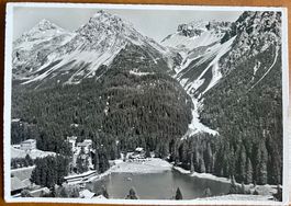 AK:  AROSA - Strandbad mit untersee  1957