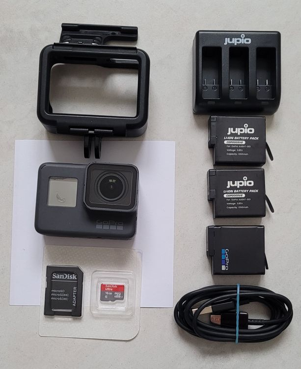 GoPro Hero 5 + 3 Accus mit Ladegerät + 1x 16GB MicroSD Card Kaufen