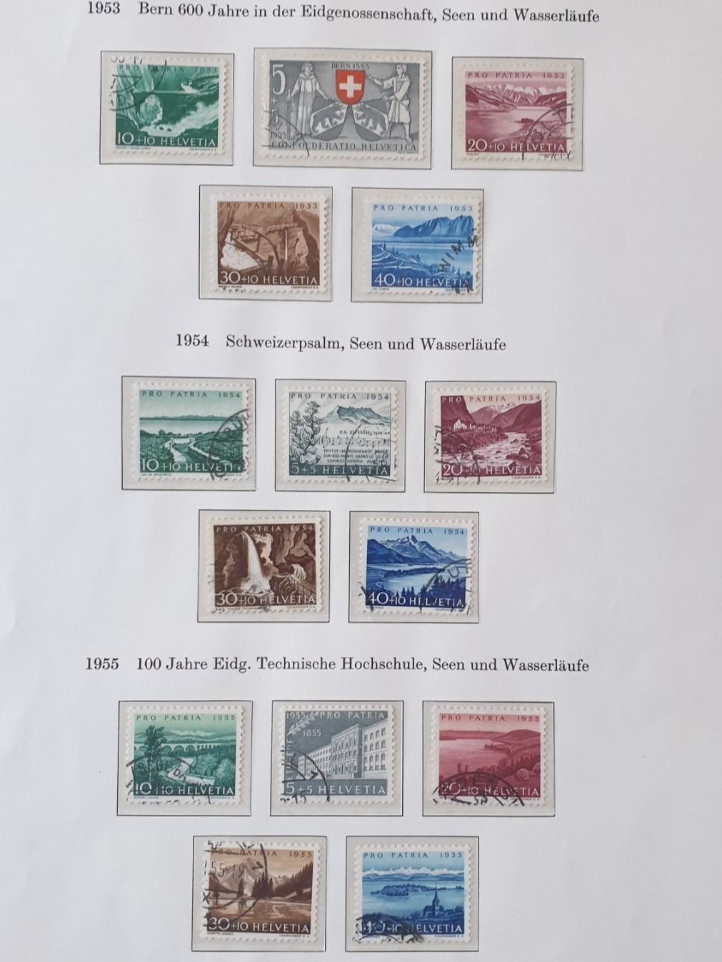Alle Briefmarken: (481) Pro Patria Sammlung 1938 - 1964 – Gebraucht aus Schwarzhäusern von Inot3 5