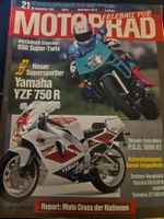 Motorrad 21/92 Yamaha XT 600 YZF 750 Suzuki DR 650 Honda xb