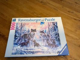 Puzzle 1000er Ravensburger Arktische Wölfe