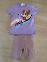 Paw Patrol T-Shirt Gr. 98/104 + H&M Radlerhose Gr. 110