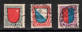 Pro Juventute Serie 1920, J15 - J17 ʘ