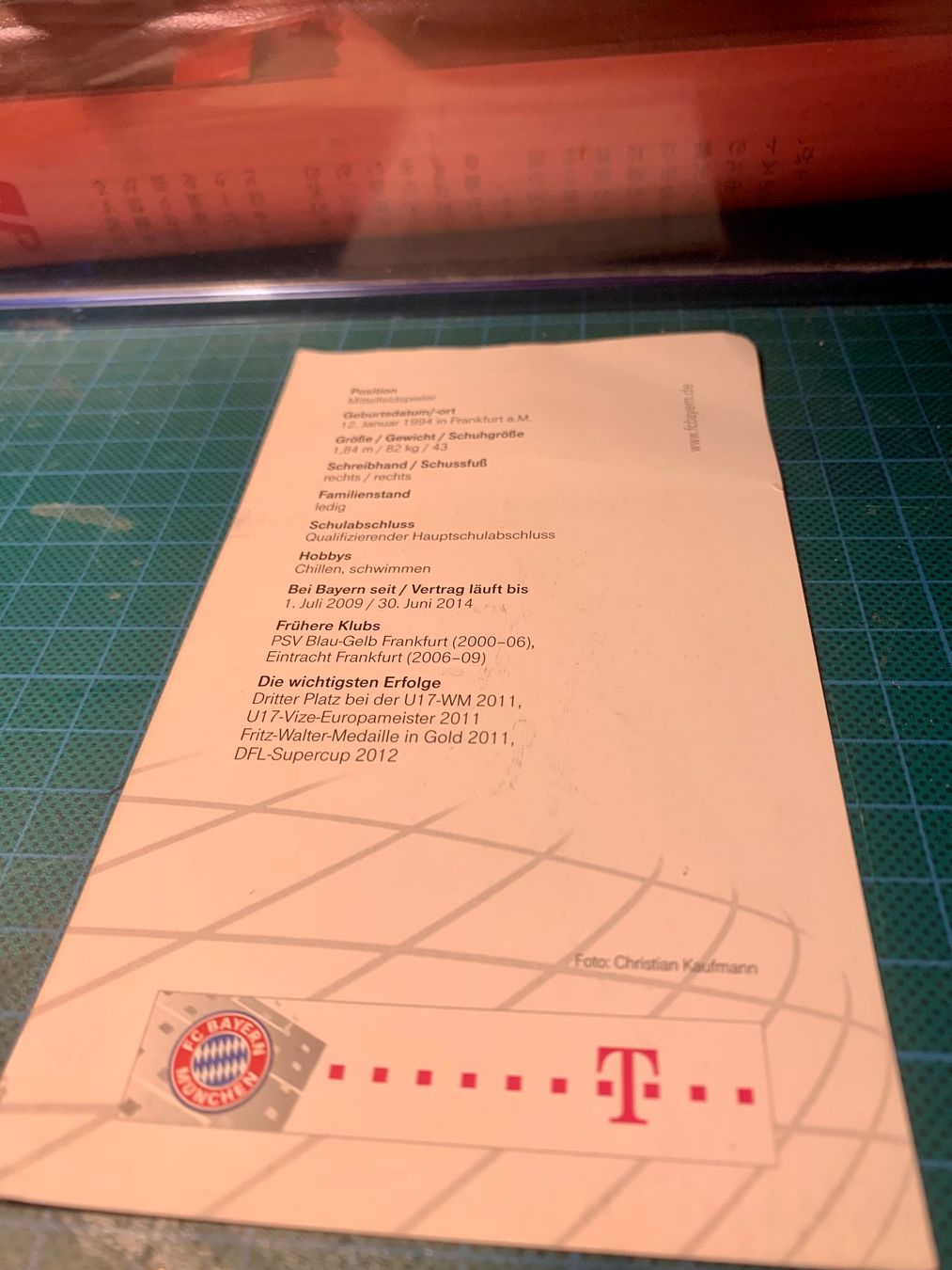 Autografi: Emre Can Autogrammkarte (2012/2013) – Usato da Winterthur venduto da Dawinchi 3