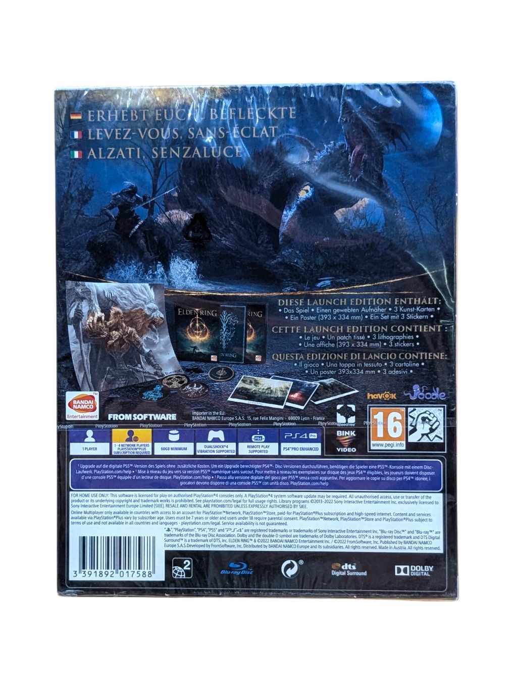 Sony Giochi: Elden Ring Launch Edition PS4 Neu! – Nuovo e nell'imballaggio originale da Domat/Ems venduto da IsseldorsShop 1